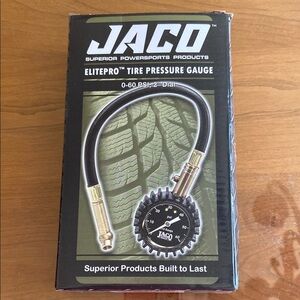 JACO ElitePro Tire Pressure Gauge - Black/Gold. Brand new!!!!